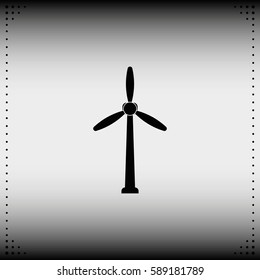 Wind turbine icon.
