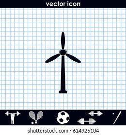 Wind turbine icon.