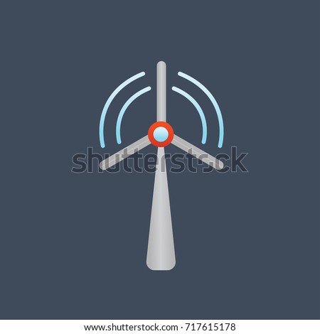 Wind turbine icon