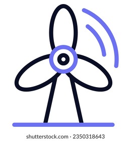Wind Turbine Icon can be used for web, app, infographic, etc