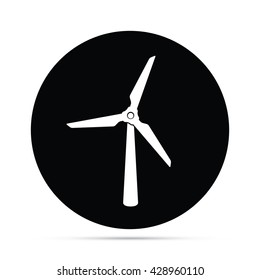 Wind Turbine Icon Circle Icon