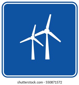 Wind turbine icon design,clean vector