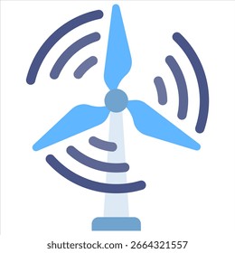 Symbolelement für Windkraftanlage für Design