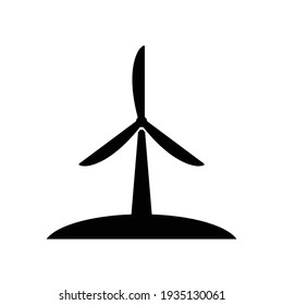 Wind turbine icon, eps 10 format