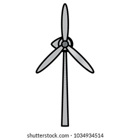 Wind turbine icon image