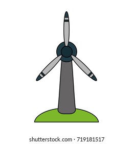 wind turbine icon image 
