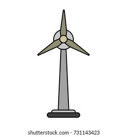 wind turbine icon image 