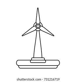 wind turbine icon image