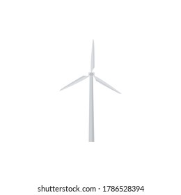 Wind turbine icon on a white background. Ecology and energy, mill sign. Vector graphics

