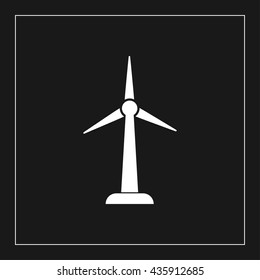 wind turbine icon. wind turbine sign