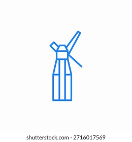 wind turbine icon sign vector