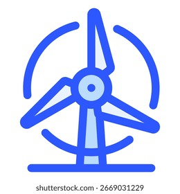 Wind Turbine icon symbol. Vector illustration.