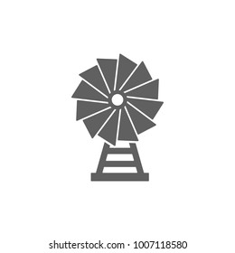 Wind turbine icon vector