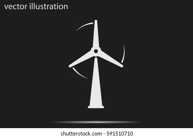 wind turbine icon vector