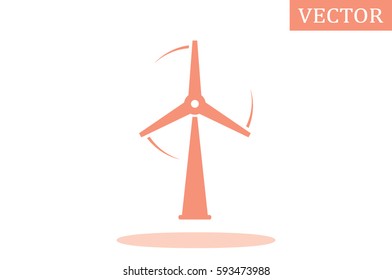 wind turbine icon vector.
