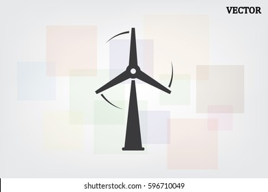 wind turbine icon vector