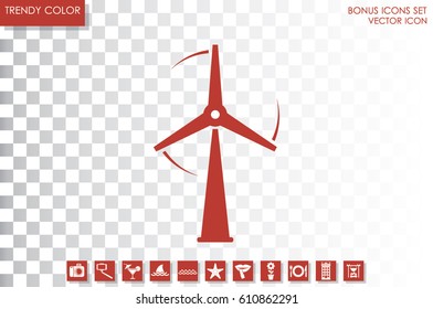 wind turbine icon vector