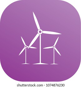 Wind turbine icon vector design
