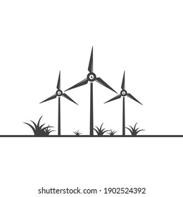 wind turbine icon vector illustration design template web