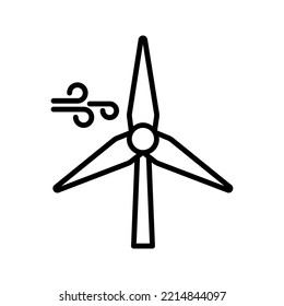 wind turbine icon. vector illustration