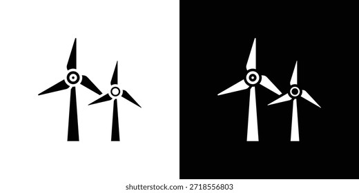 Wind turbine icon vector illustration - high quality black style vector icons