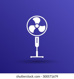 wind turbine icon vector sign cooler rotation.