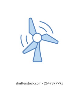 Wind Turbine Icon vector stock illustration