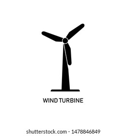 wind turbine icon,symbol and vector,Can be used for web, print and mobile