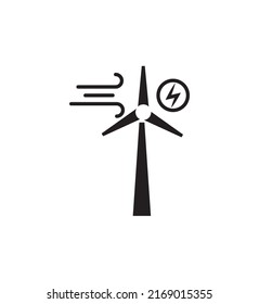 icono de turbina eólica,mejor icono plano vector.