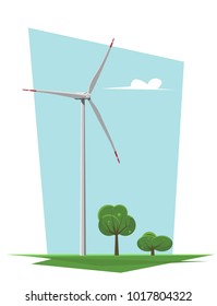 Wind turbine illustration