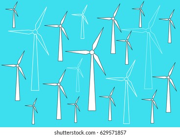 Wind Turbine - Illustration
Wind Turbine, Windmill, Turbine, American-Style Windmill, Equipment