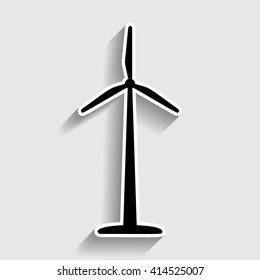Wind turbine logo or icon