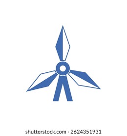 Diseño del logotipo y del Vector de la turbina de viento