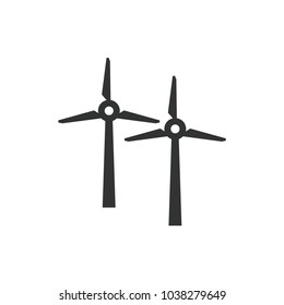 Wind Turbine Modern, Simple, Vector, Icon