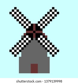 wind turbine pixels art