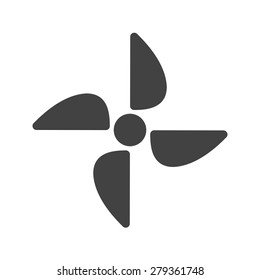 Wind, turbine, power icon vector image. Can also be used for energy and technology. Suitable for web apps, mobile apps and print media.