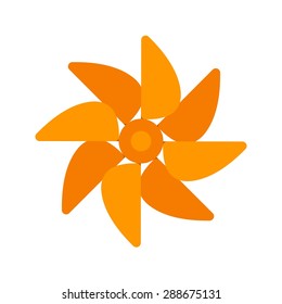 Wind, turbine, power icon vector image. Can also be used for energy and technology. Suitable for web apps, mobile apps and print media.