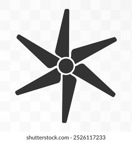 Wind turbine power symbol icon. Windmill power plant  ecology energy logo sign shape. Vector illustration image. Isolated on white background.