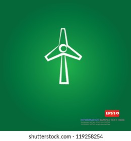 Wind turbine sign,Vector