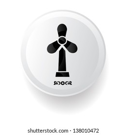 Wind turbine sign,vector
