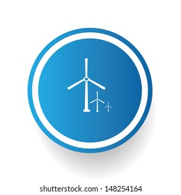 Wind turbine symbol,vector