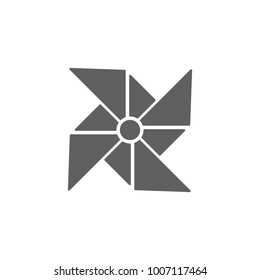 Wind turbine toy icon vector