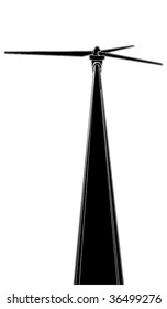 Wind Turbine Vector 02