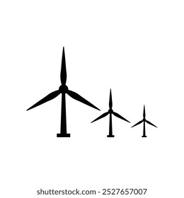 Concepto de diseño de Vector de turbina eólica.