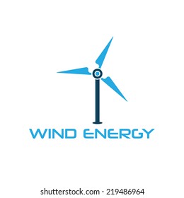Wind turbine vector design template