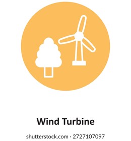 Icono del Vector de la turbina de viento que puede modificar o editar fácilmente


