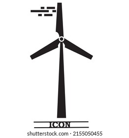 Turbina eólica ıcon. Ilustración vectorial eps10.