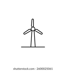 Wind Turbine vector line icon icons design