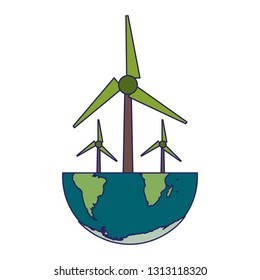 Wind turbine in world