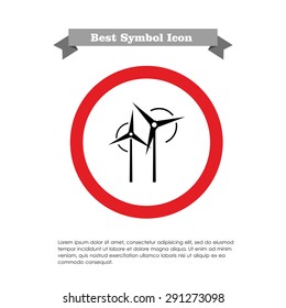 Wind turbines icon